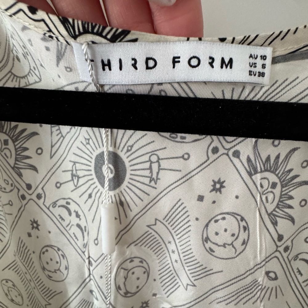 NWT Third Form x Free People Tarot Card Patterned Midi Dress Size 6 - Picture 9 of 10